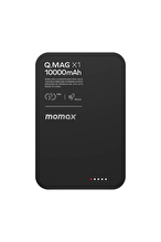 Momax IP117AD Q.Mag X1 10000mAh Wireless Taşınabilir Şarj Cihazı Siyah