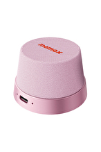 Momax BS6HKP Vibe Go Manyetik Wireless Taşınabilir Kablosuz Bluetooth Hoparlör Pembe