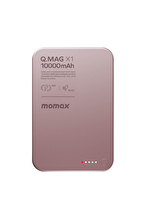 Momax IP117AP Q.Mag X1 10000mAh Wireless Taşınabilir Şarj Cihazı Pembe