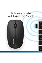 Philips SPK7418 Kablosuz Bluetooth 1600DPI 4 Tuşlu Optik Sessiz Mouse Siyah