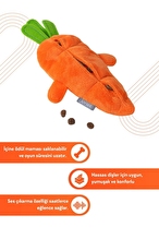 JOYSER ECO Veggie Havuç, Ödül Mamaları için Cepli Köpek Oyuncağı 15 cm