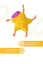 JOYSER Kedi Otlu Yıldız Şeklinde Peluş Kedi Oyuncağı 7.6 cm