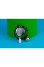 Metalmorphose Padel Tenis Anahtarlık Siyah Siyah-Gold MTM318-01