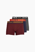 Jack&Jones Erkek 3'lü Boxer 12113943.BRD