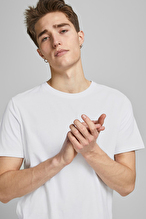 Jack&Jones Erkek Tişört 12113648 WHITE