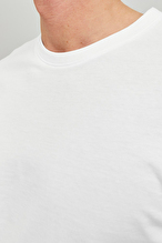 Jack&Jones Erkek Tişört 12156101 WHITE