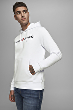 Jack&Jones Erkek Sweatshirt 12137054 WHITE