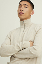 Jack&Jones Erkek Triko 12189339 OATMEAL