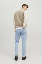 Jack&Jones Chris Erkek Kot Pantolon 12250231 BLUE DENIM