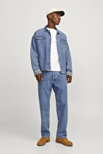 Jack&Jones Eddie Erkek Kot Pantolon 12252645 Blue Denim