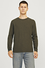 Jack&Jones Erkek Kazak 12258407 OLIVE NIGHT