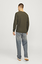 Jack&Jones Erkek Kazak 12258407 OLIVE NIGHT