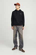 Jack&Jones Erkek Sweatshirt 12152840 BLACK3