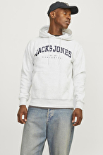 Jack&Jones Erkek Sweatshirt 12256521 WHITE MELANGE