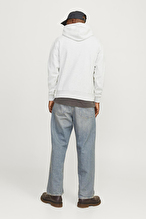 Jack&Jones Erkek Sweatshirt 12256521 WHITE MELANGE