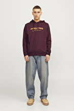 Jack&Jones Erkek Sweatshirt 12256848 VINEYARD WINE