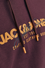 Jack&Jones Erkek Sweatshirt 12256848 VINEYARD WINE