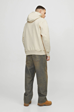 Jack&Jones Erkek Sweatshirt 12262811 ANTIQUE WHITE