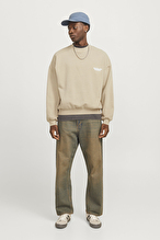 Jack&Jones Erkek Sweatshirt 12266178 HUMUS