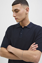 Jack&Jones Erkek Polo Yaka Tişört 12268281 NAVY BLAZER