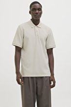 Jack&Jones Erkek Polo Yaka Tişört 12268130 MOONBEAM