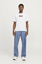 Jack&Jones Erkek Tişört 12113648 WHITE