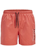 Jack&Jones Erkek Mayo Şort 12272799 HOT CORAL