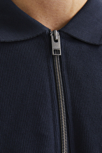 Jack&Jones Erkek Polo Yaka Triko 12276690 NIGHT SKY