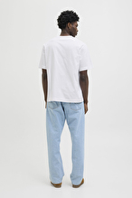 Jack&Jones Erkek Tişört 12273157 BRIGHT WHITE