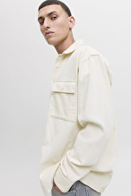 Jack&Jones Erkek Gömlek 12278825 ANTIQUE WHITE