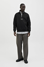 Jack&Jones Erkek Sweatshirt 12278793 BLACK