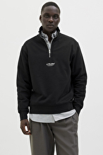 Jack&Jones Erkek Sweatshirt 12278793 BLACK