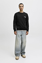Jack&Jones Erkek Sweatshirt 12278601 BLACK