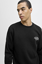 Jack&Jones Erkek Sweatshirt 12278601 BLACK