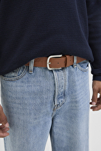 Jack&Jones Erkek Kemer 12120697 COGNAC