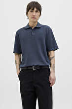 Jack&Jones Erkek Polo Yaka Tişört 12286334 BLUE NIGHTS