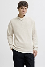 Jack&Jones Erkek Kazak 12259664 CLOUD DANCER
