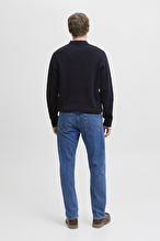 Jack&Jones Erkek Triko 12281743 NIGHT SKY