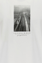 Jack&Jones Erkek Tişört 12289870 BRIGHT WHITE