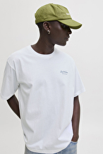 Jack&Jones Erkek Tişört 12287990 BRIGHT WHITE