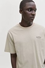 Jack&Jones Erkek Tişört 12287990 Moonbeam