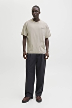 Jack&Jones Erkek Tişört 12287990 Moonbeam