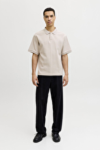 Jack&Jones Erkek Polo Yaka Tişört 12287988 MOONBEAM