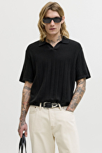 Jack&Jones Erkek Polo Yaka Tişört 12288418 BLACK