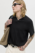 Jack&Jones Erkek Polo Yaka Tişört 12288418 BLACK