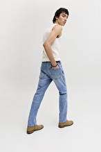 Jack&Jones Mike Erkek Kot Pantolon 12289824 BLUE DENIM