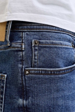 Jack&Jones Mike Erkek Kot Pantolon 12289829 BLUE DENIM