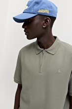 Jack&Jones Erkek Polo Yaka Tişört 12279177 VETIVER