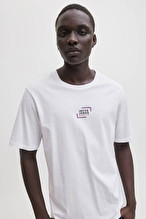 Jack&Jones Erkek Tişört 12113648 WHITE