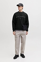 Jack&Jones Erkek Sweatshirt 12289830 BLACK